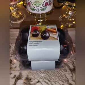 NEW Pier One Chalkboard Eggs  Table Place Setting TWO Packs Six = TWELVE Eggs 🐣